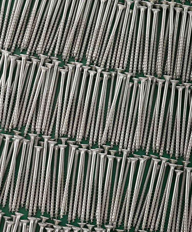 Titelbild verschiedener Holzschrauben für einen Katalog